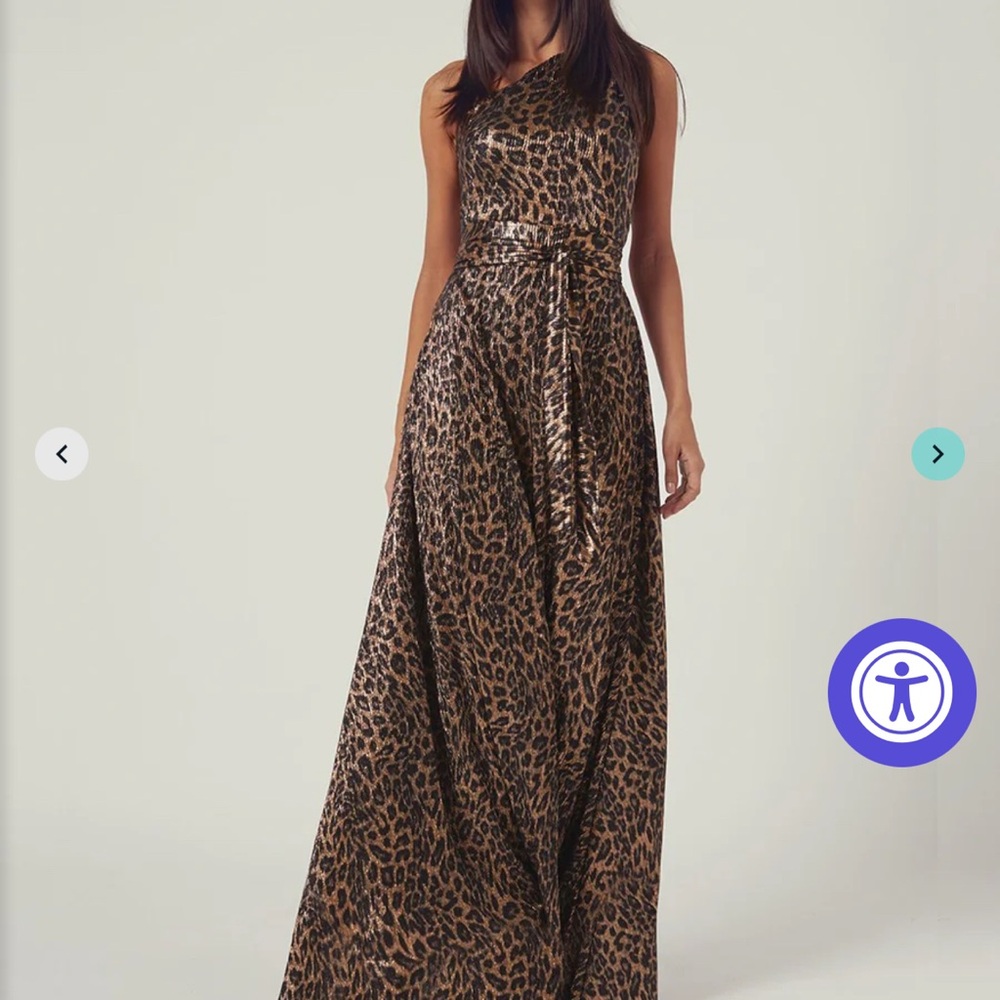 Stunning Melissa Odabash designer Leopard Print Maxi dress